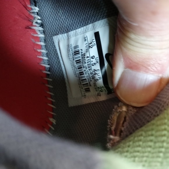 Nike LunarMax+ Running Shoe gray/ green Neon 415323-010 Low Lace Up men's 12 M. - Picture 6 of 10